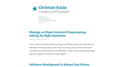 Desktop Screenshot of christiankaula.com